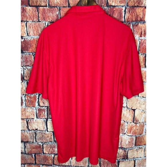 Chick-Fil-A Oobe Team Style Uniform Employee Mens XL Short Sleeve Red Polo Shirt - Picture 3 of 5